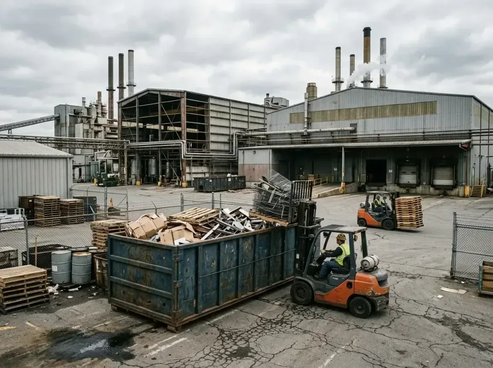 industrial-factory-scrap-conta-003 — frequently asked questions, Cheap Roll-off Dumpster Rentals in Union City, IN